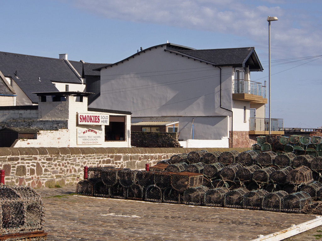 Arbroath_0916.JPG - Arbroath Smokies. Smoked haddock commonly served at breakfast.